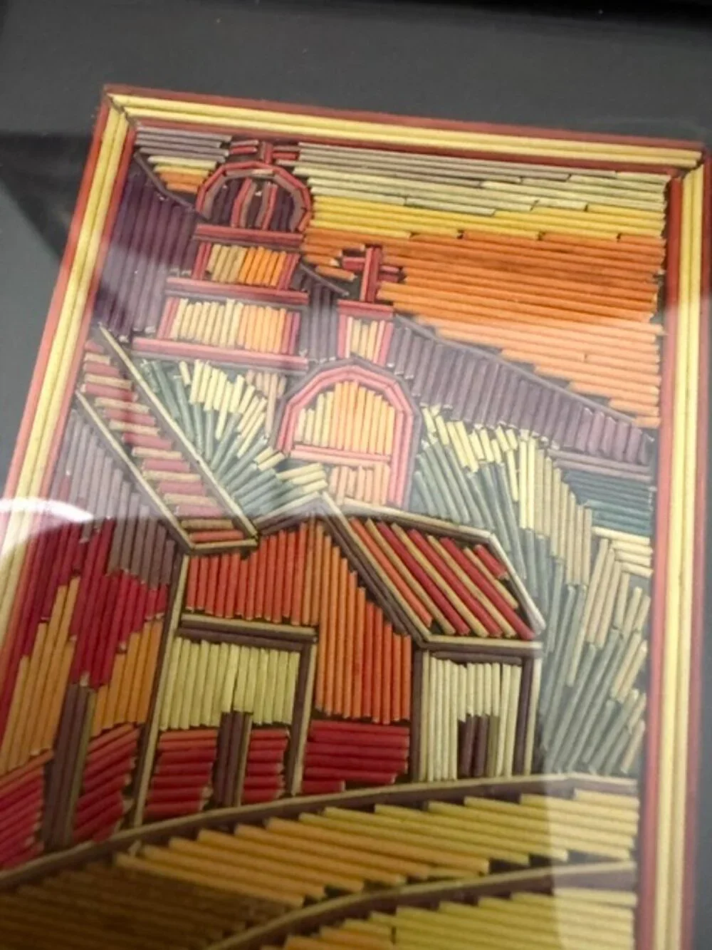 Vintage Mexican Straw Folk Art